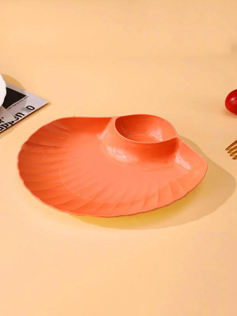 Plastový talíř na knedlíčky s octovými disky, octové misky, sushi, snídaně, sušené ovoce, svačina, miska na plivání kostí z mušlí