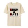 Morsom Drum & Bass / Rum & B-Ass Lovers Trommeslager Fritid Herre T-skjorte Klær Kvinner Bomull Kortermet T-skjorter Casual Vintage Topper