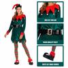 Women Christmas Elf Cosplay Costume Xmas Fancy Dress Party Halloween Play Role