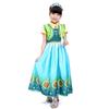 Kostium na imprezę z okazji Dnia Dziecka na Halloween, Sukienka Księżniczki Anny z Krainy Lodu, Kostium na dziecięcy występ