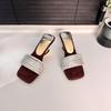 Kristallabsatz Pantoffeln Damen Elegante Absatzschuhe Frau Sandalen Sommer 2026 Party Luxus Slides Neuer Trend Elegant Mujer Zapatos