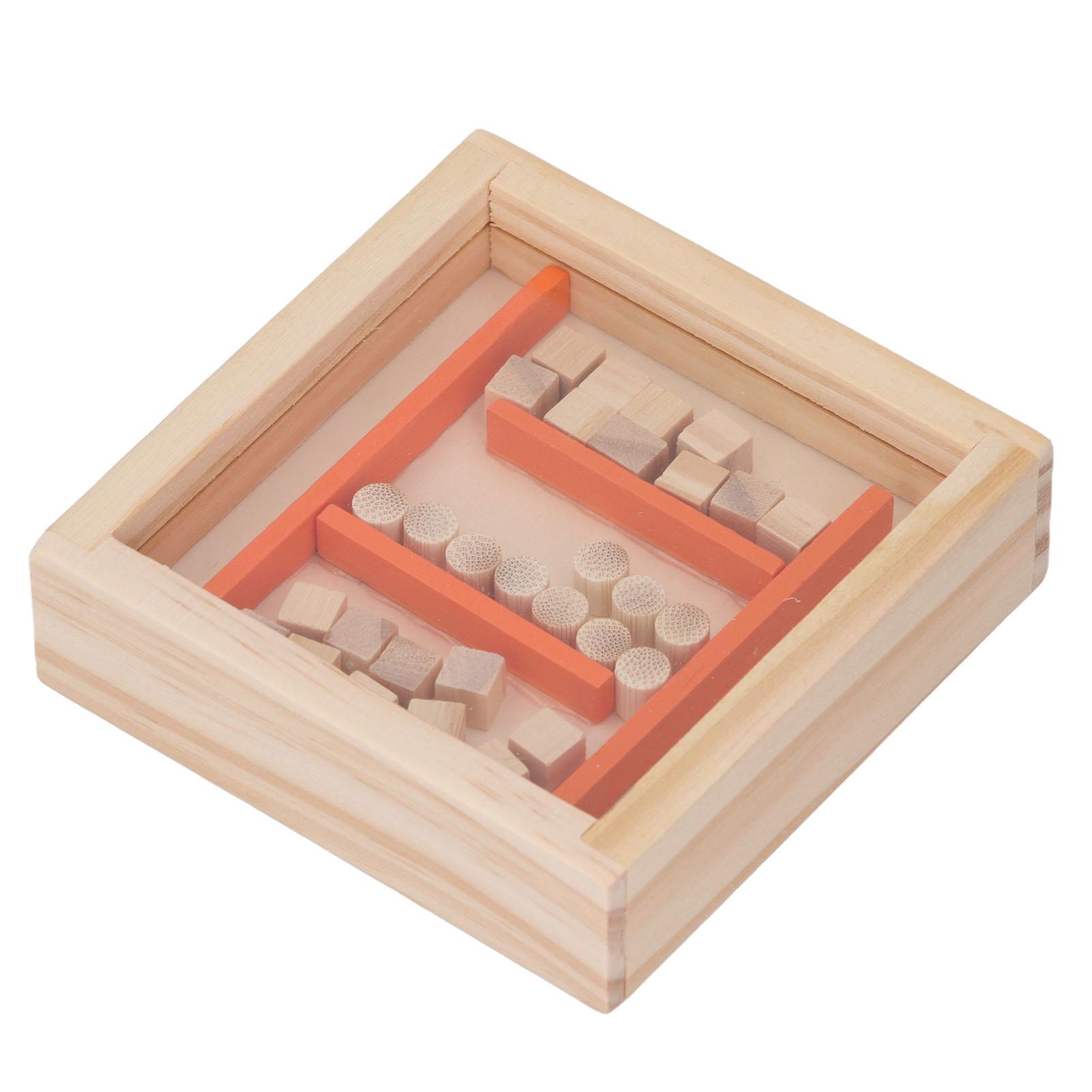 Wooden Maze Balance Game Interactive Educational Desktop Wooden Maze Mable   Balance Toy for Kids