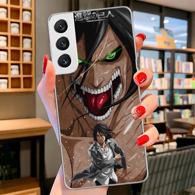 Attack Eren Cover Phone Case For Samsung Galaxy S26 S25 Edge S24 Ultra S23 S22 Plus S21 S20 FE Soft Fundas Shell Galaxy S25 S24
