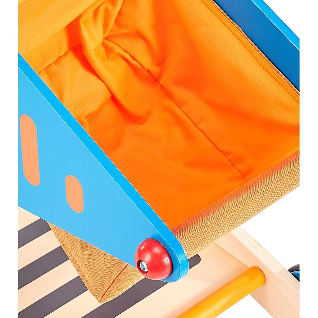 Hape Pretend Play Shopping Cart 42.8 X 50.4 X 30 Cm Ages 3 and Up Wooden Pretend Play Toy E3123