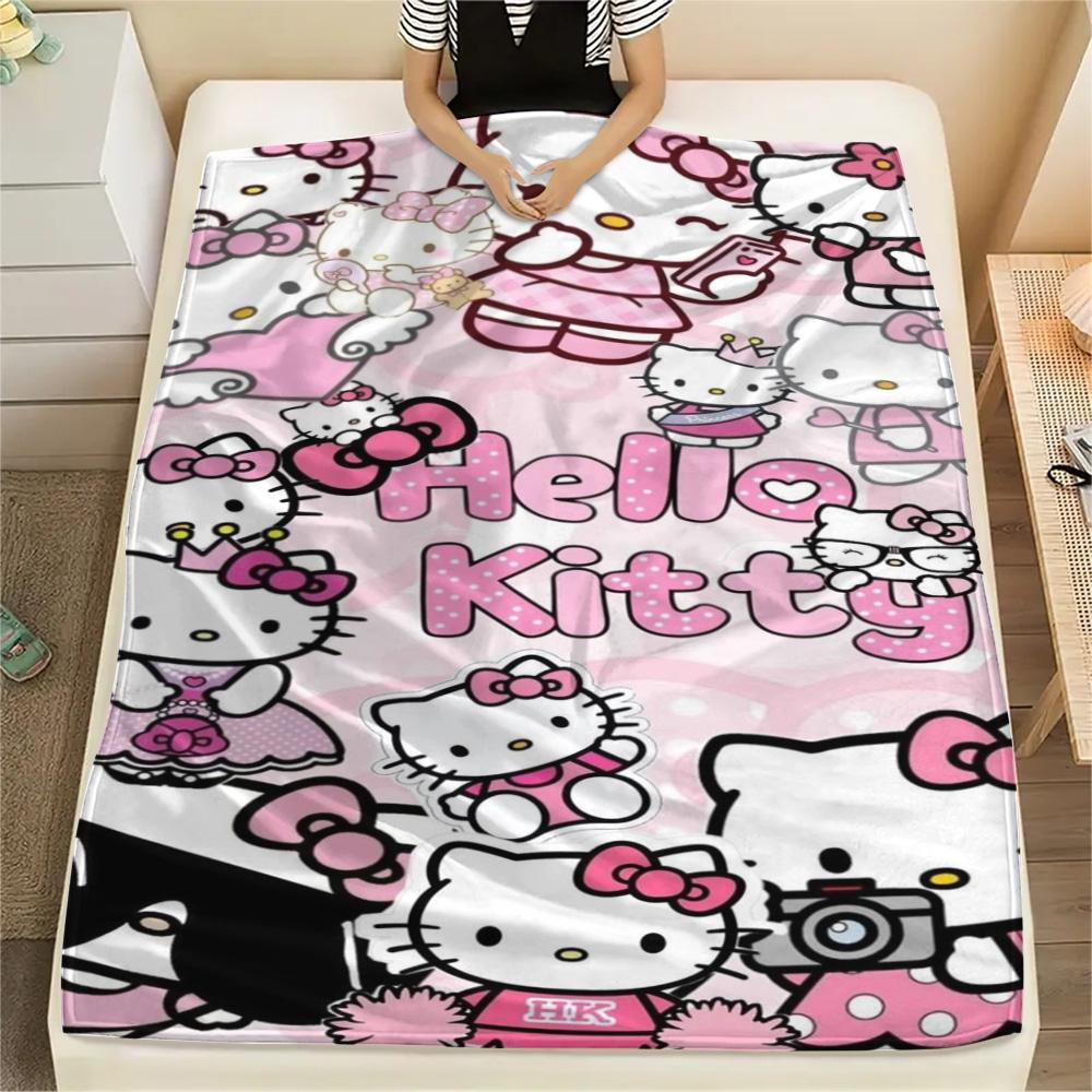 Cute Hello Kitty Pony Blanket Camping Trip Soft And Comfortable Machine Washable Outdoor Plush Blanket Air Conditioning Blanket