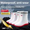 High Quality Factory Manufacture Waterproof Anti-slip Rain Boots Multi-site Using PVC Work Boots Gumboots