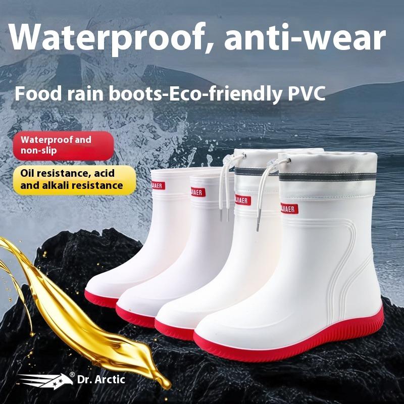 High Quality Factory Manufacture Waterproof Anti-slip Rain Boots Multi-site Using PVC Work Boots Gumboots