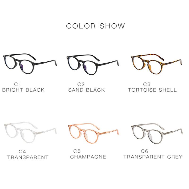 Anti Blue Light Glasses Round Classic Eyewear for Women Men Fashion Luxury Computer Eyeglasses Blue Light Blocking