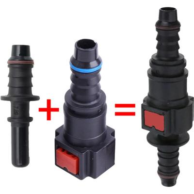 Automobile Fuel Pipe Quick Connector Motorcycle Hose Fitting Black Plastic Universal Fuel System Component Easy Connect