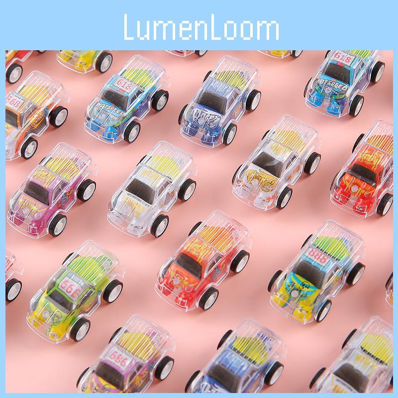 Simulation Mini Inertial Transparent Double Layer Graffiti Car Children Toy For Kids Development And Parentchild Play