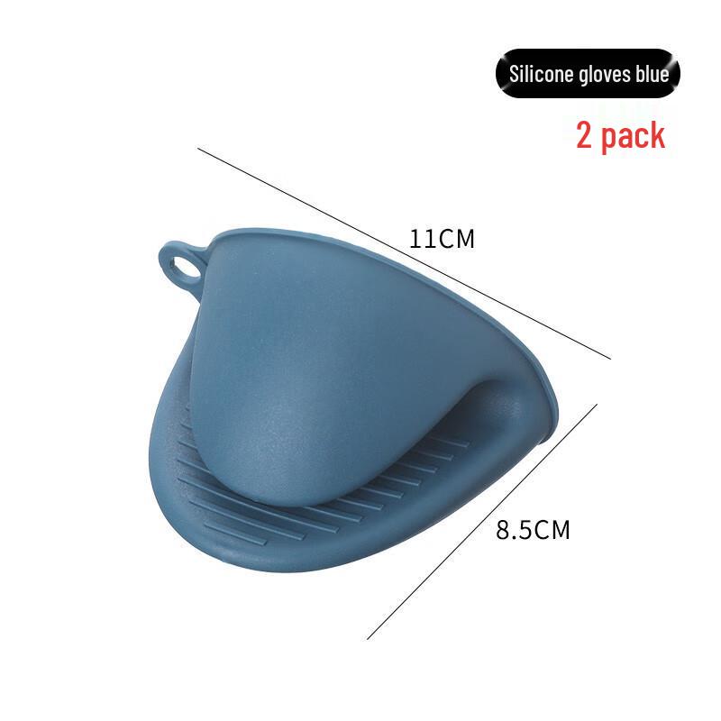 Silicone Heat Resistant Kitchen Mitts Set