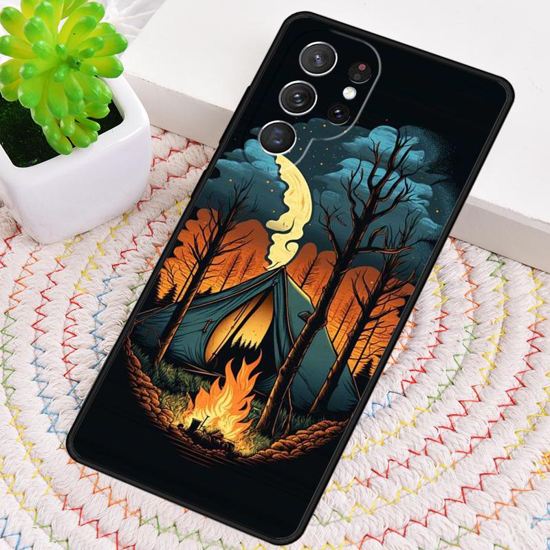 Nature Camping Art Silicone Phone Case For Samsung Galaxy Note 10 Pro S26 S25 S24 S23 S22 S21 Plus S25Ultra Capa Cover