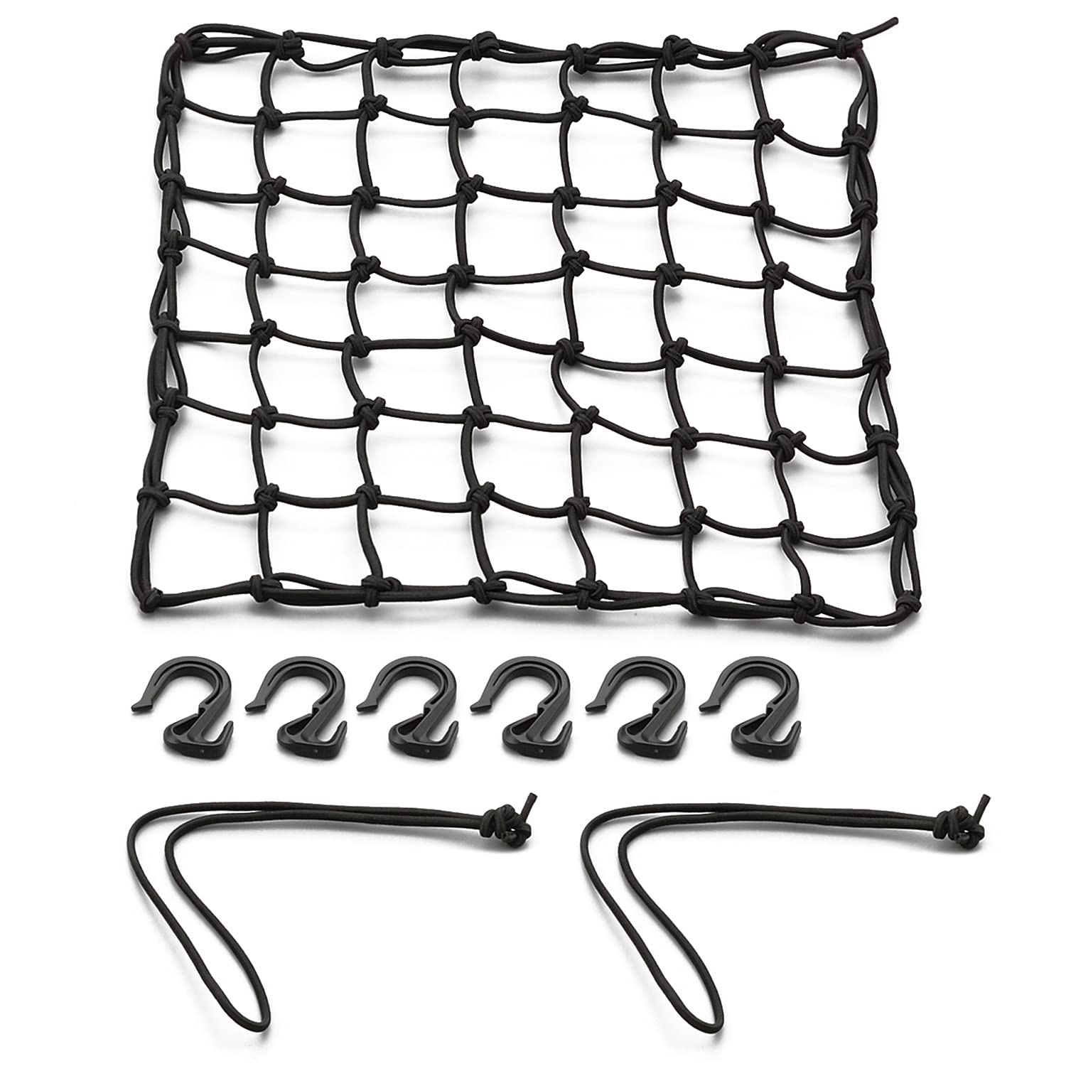 

Daytona Motorcycle Touring Medium x Includes 6 Storage Net 72182 Net, (300 300mm), Hooks, Pouch, & Hooks, Black, чёрный