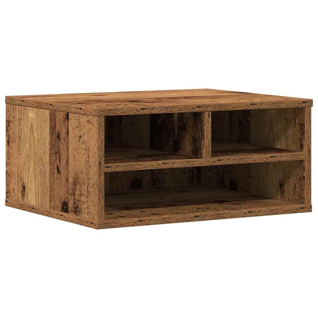 Printer Stand Reclaimed Wood Look 49 X 40 X 22.5 Cm Engineered Wood