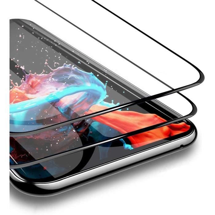 2 Stück Gehärtetes Glas Samsung Galaxy S21 (5G), Cadre Schwarz Glas Displayschutzfolie aus gehärtetem Glas HD Klar