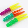 20Pcs 5CM/2G Soft PVC Worm Bait Fork Tail Two-color Bionic Artificial Worm Lure Swimbait Saltwater Freshwater Fishing Accessories