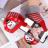 Soft Winter Gloves Warm Mitten Flip Half&Full Finger Christmas Convertible Glove