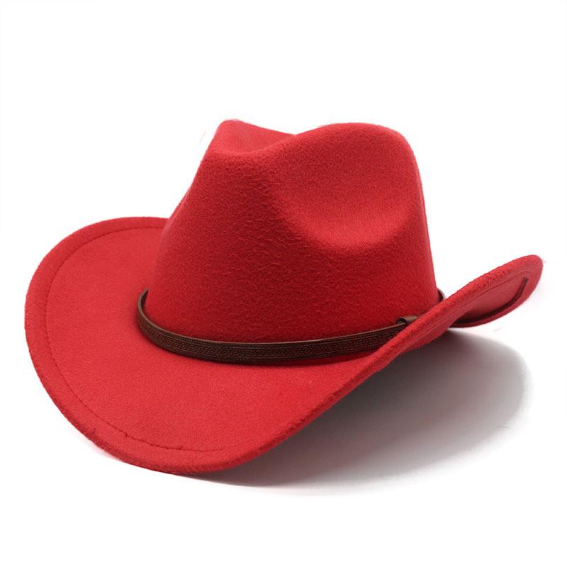 Western Cowboy Hat For Men Women With Wool Felt Material For Outdoor Events And Festivals