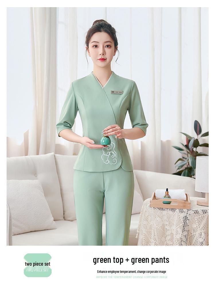 Women's High-End Salon & Spa Uniform - Spring/Summer Technician Workwear