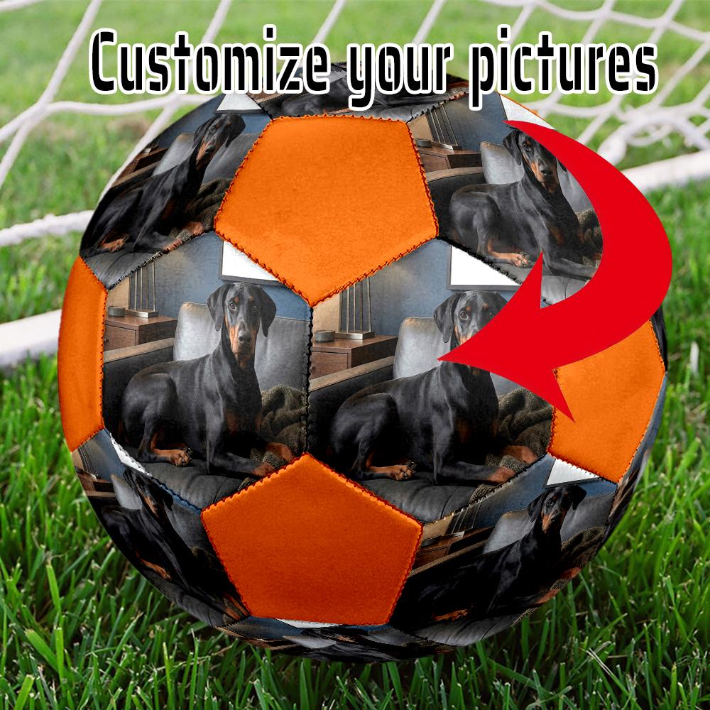1 pz Pallone da Calcio Personalizzato con Foto Dimensione 5 Pallone da Calcetto Indoor alla Moda Colorato Gioco da Cortile - Ottimo Regalo per Appassionati di Sport