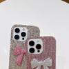 Elegant Diamond Bowknot Phone Case for 17 Promax, 15 Pro, and 12/11/16/15 Models