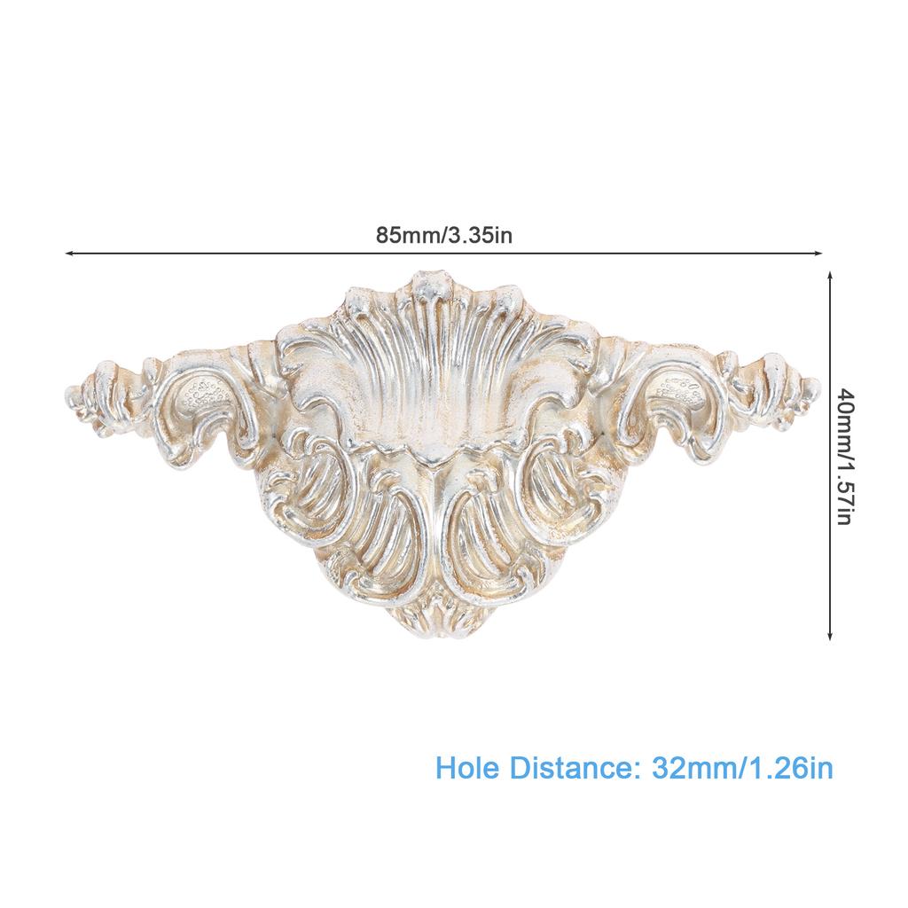 DRELD Antique Wardrobe Door Pull Furniture Handle Retro Silver Garden Drawer Handle Classical Handle Knob Home Decor 32/96/128MM