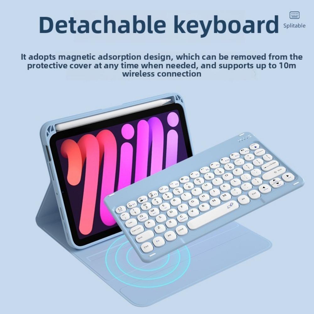 Bluetooth Tastatur und Hülle Set für Huawei MatePad SE 11 2024 mit Luftstift-Schlitz Magnetische Hülle