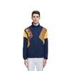 New Era Logo Color Block Long Sleeve Stand Collar Jacket Unisex jackets Navy-Blue 12877370