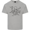 Octopus Ouline Unisexs Light Cotton Tshirt