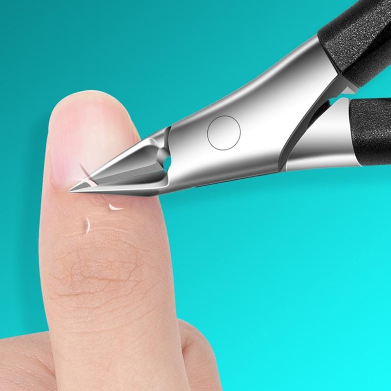 Ergonomic Stainless Steel Toenail Clippers Ingrown Nails Cutter Dead Skin Remover for Thick Nails and Calluses