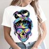 Fashion 3D Cat Printed T Shirt For Women Summer Casual O-neck Short Sleeve Tops Oversized V-neck Ladies T-Shirts Female Clothing