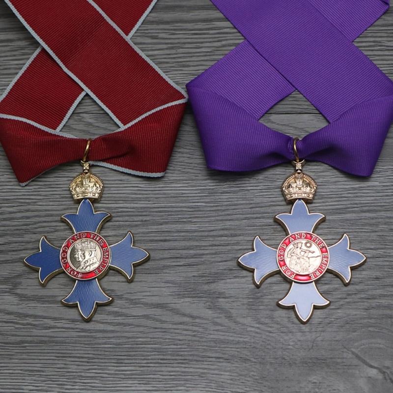 Spille a Spilla Medaglie Militari Ordine dell'Impero Britannico Ordine Cavalleresco Britannico Distintivo Decorativo Spilla Souvenir