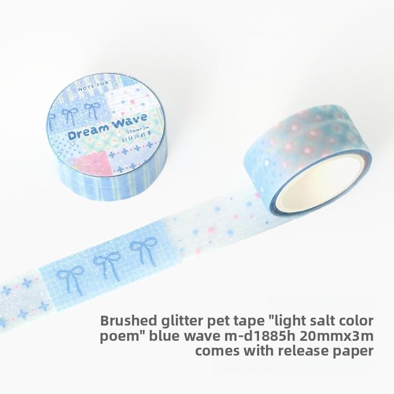 Light Salt Toning Poetry PET Tape Literature and Art Spring Salt Is Spring Basic DIY Handbook Collage Material