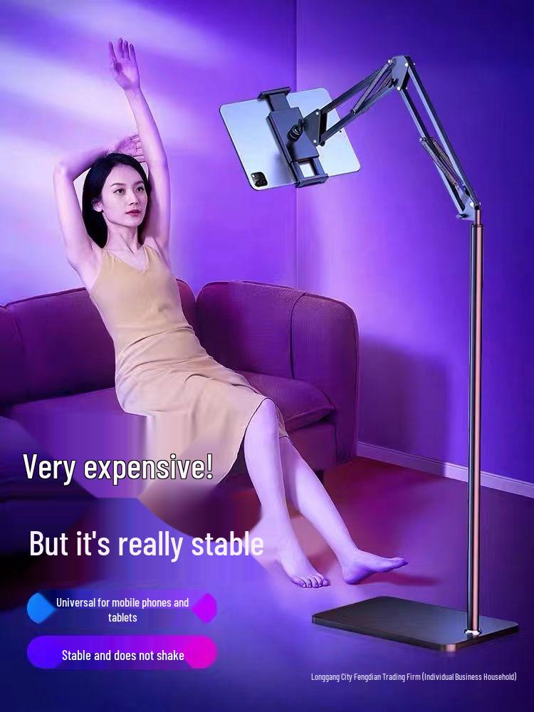 Adjustable Floor & Desktop Universal Tablet Stand