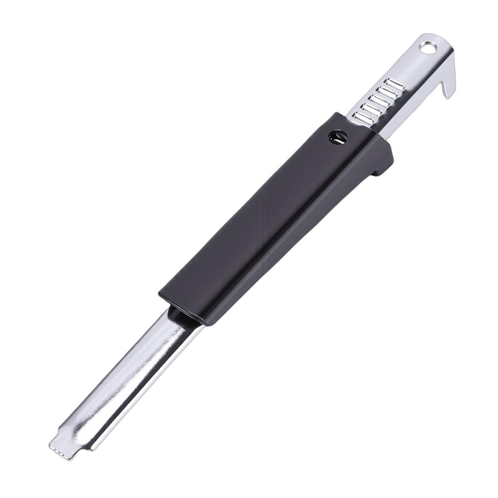 Adjustable Bottle Opener Stainless Steel Multi Purpose Twist Off Glass Jar Lid Can Opener Black