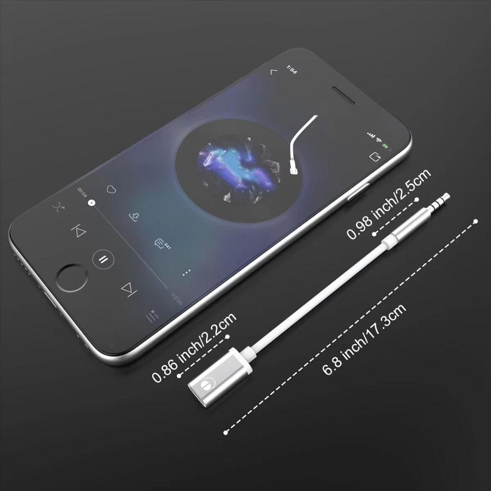 3,5mm samec na USB-C samice adaptérový kabel pro sluchátka, přenosný Aux kabelový konvertor, audio kabelový vodič