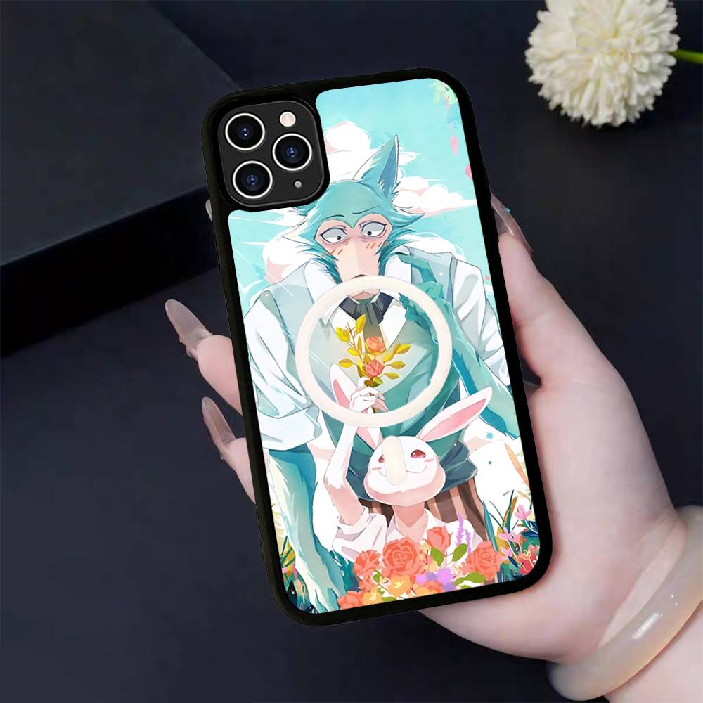 Classic Japanese Anime B-Beastars Phone Case For IPhone 13 14 15 11 12 16 17 Pro Max Plus For Magsafe Magnetic Shell