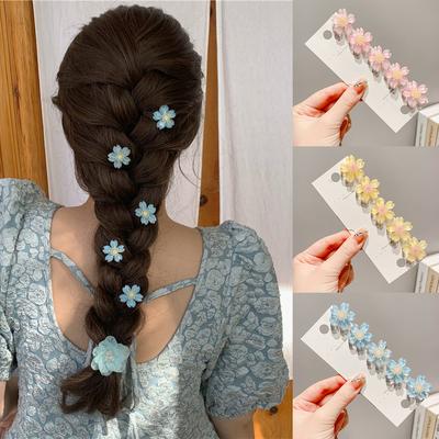 5 sztuk śliczne słodkie Sakura spinki do włosów dla dzieci spinki do włosów dla dzieci nakrycia głowy dla dzieci księżniczka Barrette dziewczyny akcesoria do włosów