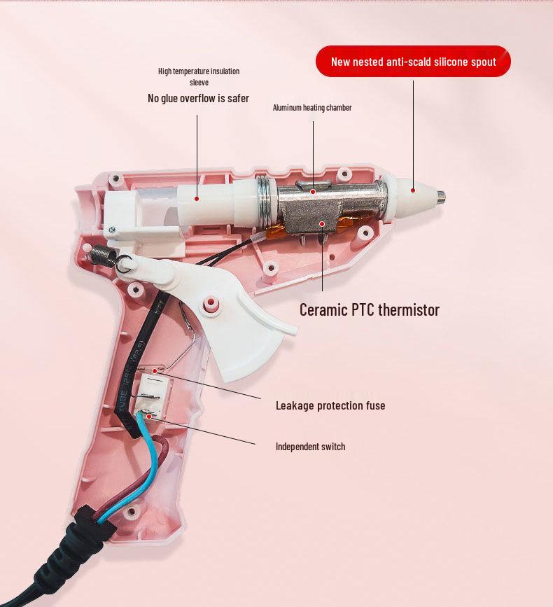 Kids' DIY Anti-Scald Multi-Function Hot Melt Glue Gun