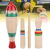 2 Sets Wooden Scraper Guiro Sound Tube Musical Percussion Instrument for Children Kid Toys