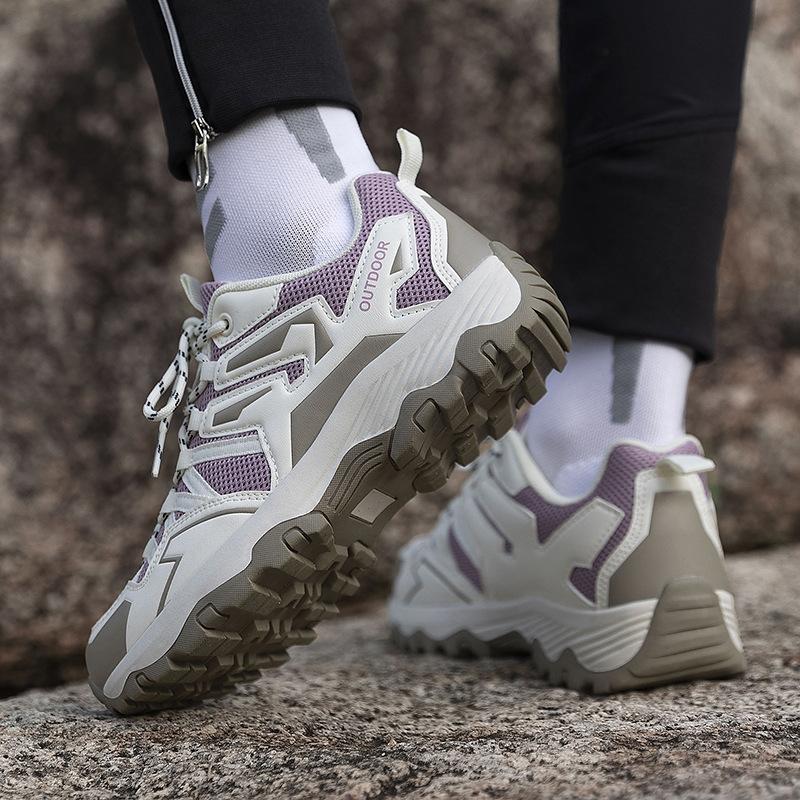 Neue Outdoor-Sport-Wanderschuhe rutschfest und verschleißfest modische Camping-Wanderschuhe Herren Anti-Kollisions atmungsaktive Kletterschuhe Damen