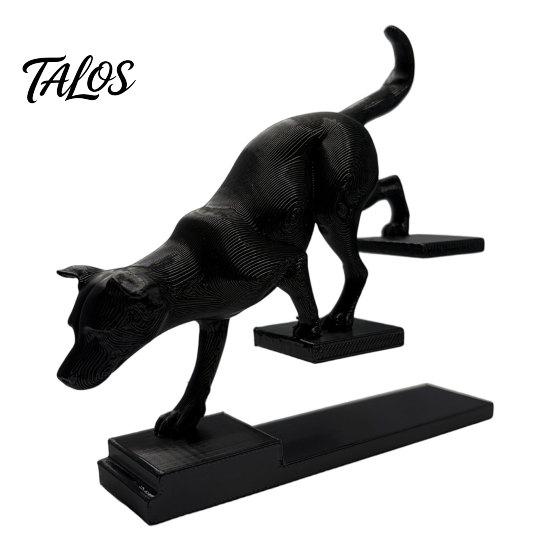 Talos 3D Printed Cat Dog Figurine, Stair Animal Sculpture, Cat/Dog Shape Stepping Artistic Desktop Ornament Gift