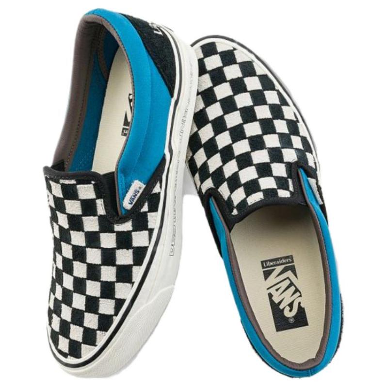 Vans Liberaiders X Vans Classic Slip On 98 Dx 'Destination Unknown Checkerboard Blue' Sneakers VN0007PJ7Z2
