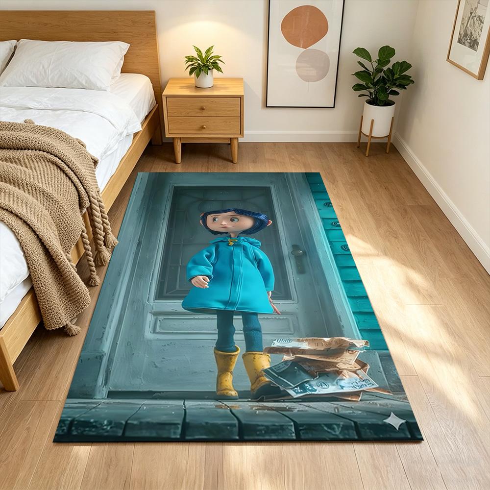 Mysterious World Of Coraline Non-Slip Home Carpet Design for Office Decor Living Room Bedroom Gift