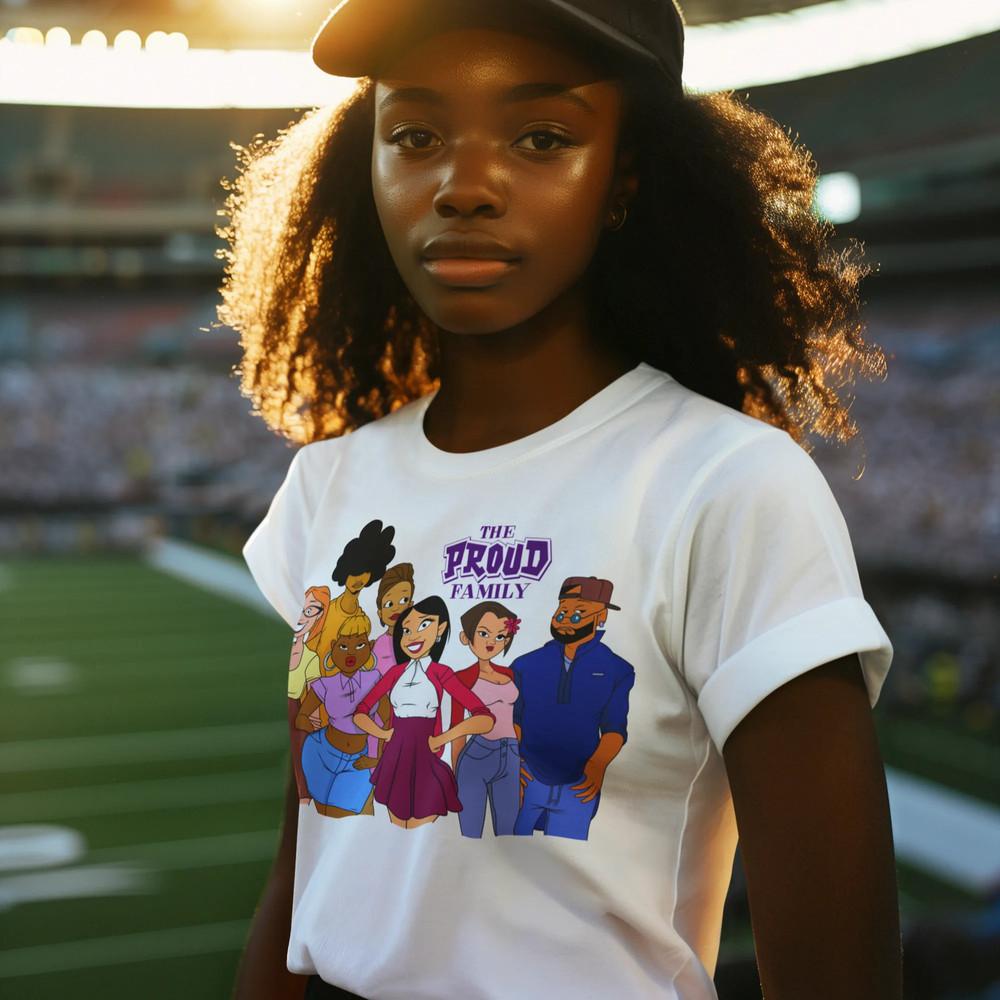Animated T-shirt - The Proud Family Short Sleeve Ultra Soft Unisex Tee XS-2XL Unisex T-Shirt M