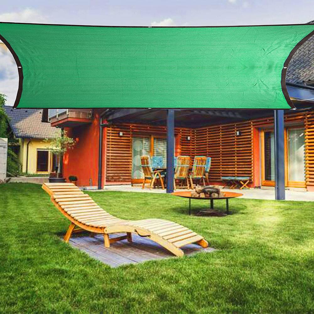 Garten Sonnenschutznetz, Outdoor Rechteck Hitzeschattierungsnetz für Camping Hinterhof, Multifunktionales Atmungsaktives Vordach für Schwimmbad