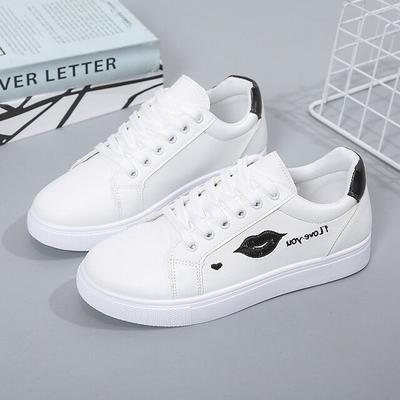 Women Casual Shoes New Spring White Sports Shoes Breathable Lace-Up Women's Sneakers Fashion Tennis Female Student Shoes