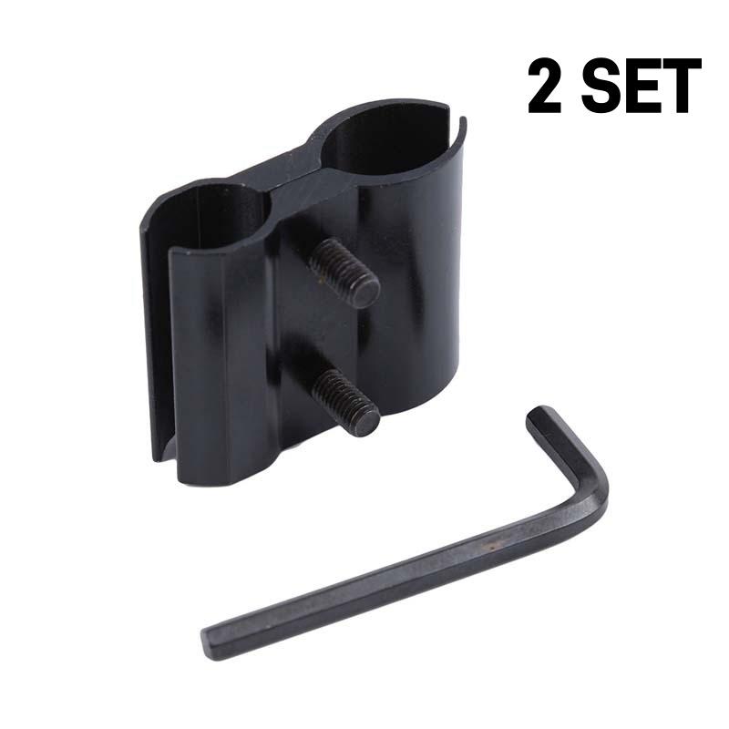 Black Fixed Tube Clamp Bracket for Telescope Flashlight-Universal Clamp Mount for Optical Instruments