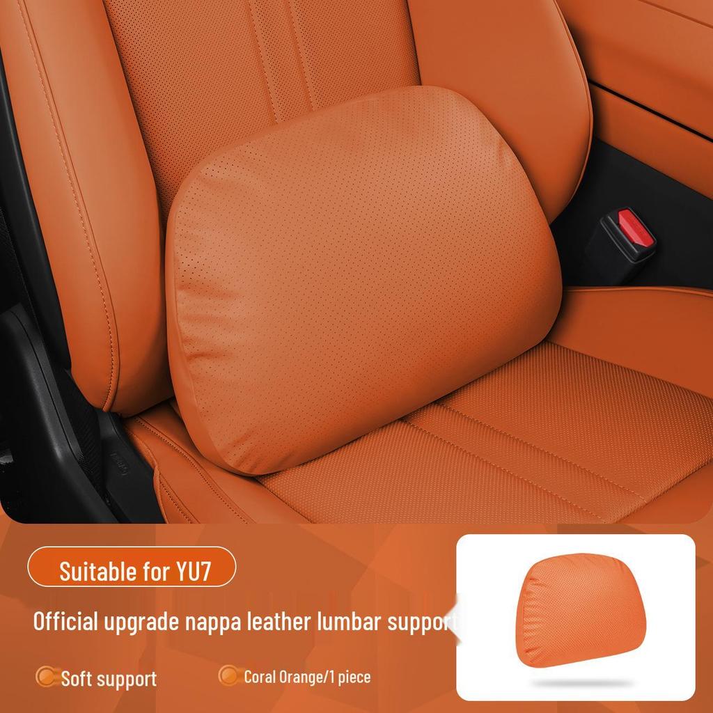 Xiaomi SU7/Ultra/YU7 Magnetyczny Zagłówek Podparcie Szyi i Lędźwi Skórzana Poduszka