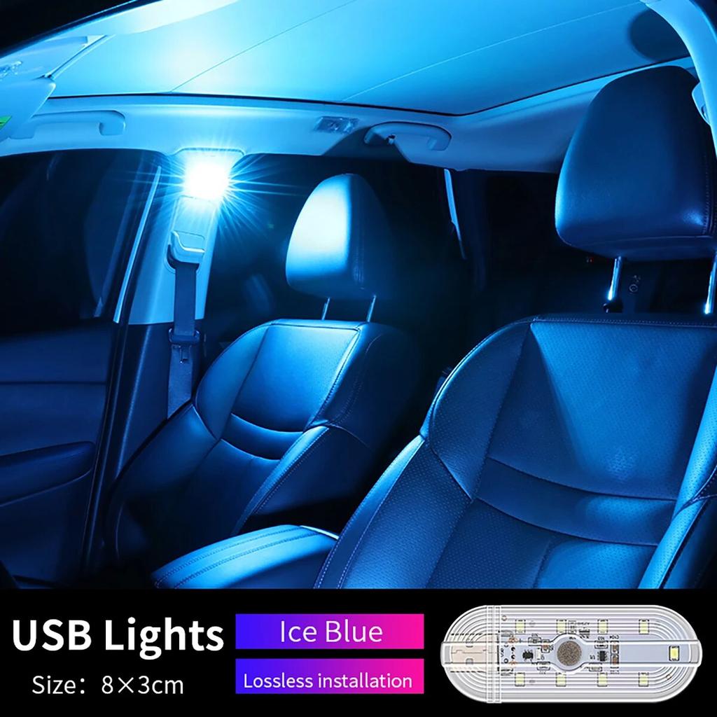 1pcs 9SMD Touch Light USB Sensor Rechargeable Touch LED Lamp Mini Atmosphere Light Car Ambient Party Light Night Light
